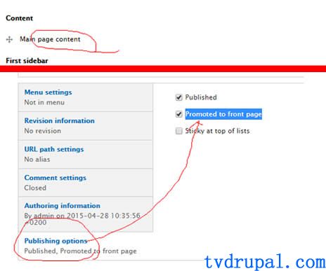 如何隐藏drupal首页的区块 block-system-main，Main page content