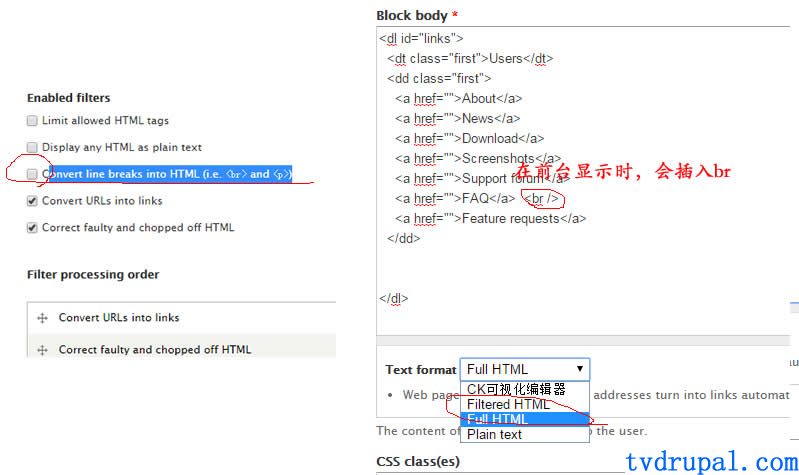 为什么在编辑器的 Full HTML 模式下，会插入br或p呢