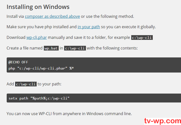 wp-cli.org wpcli介绍