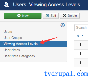 joomla的访问级别权限介绍-Viewing Access Levels